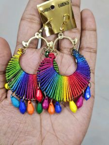 Rainbow Teardrop Earrings