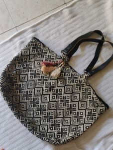 Patterned Cotton Tote Bag
