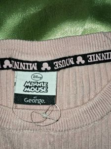 Minnie Mouse Lavender Knit Top