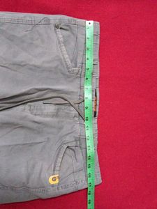 Gray Cargo Pants With waist chain