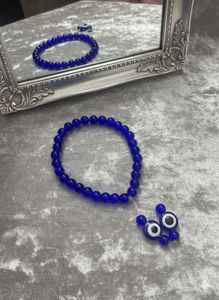 Blue Beaded Bracelet