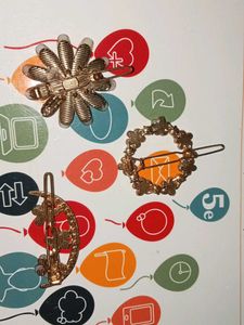 Floral Hair Clip Set