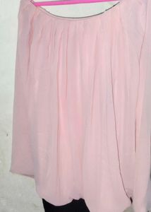 Peach Chiffon Top
