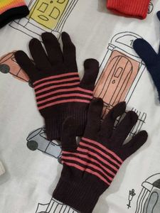 Beautiful Colourful Hand Gloves Woolen For Kids