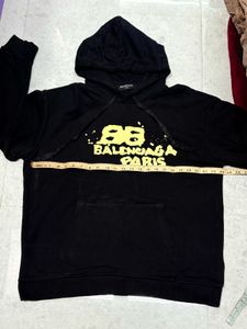 Balenciaga Hand Painted Black Hoodie