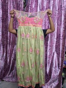 Elegant Embroidered Anarkali Dress