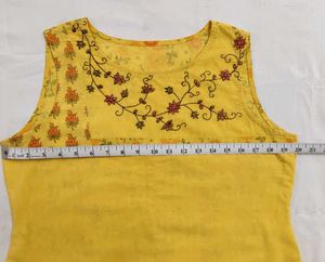 Mustard Boho Top
