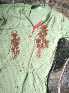 Elegant Green Kurta(XXL)