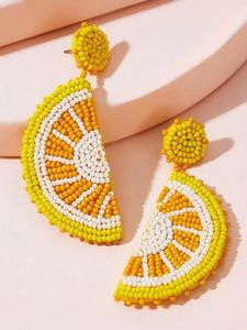 Watermelon Beaded Earrings