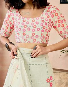 Elegant Floral Saree