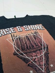 BLACK AND GREY MIXED TSHIRT