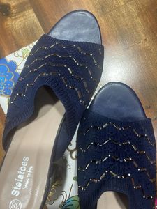 Stelatoes Navy Blue Slides