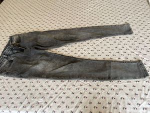 Black Grey Denim Jeans