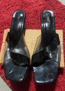 Black Heeled Sandals