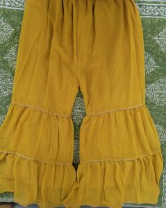 Mustard Kurta with Sequin Detail