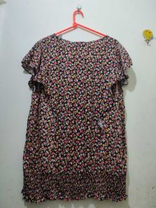 Floral Cool Cotton Top length 38