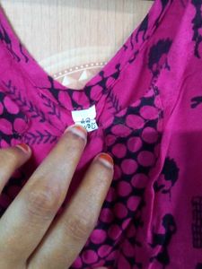 Rose &amp; Black Straight Kurta