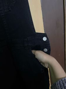 FLASH SALE Black Denim Dungaree @290