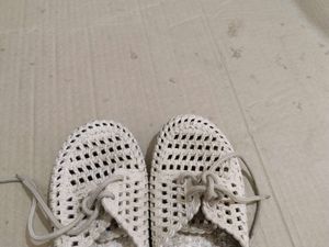 Woven Lattice Slip-On Shoes