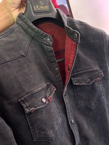 Grey Denim jacket.