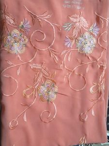 Peach Day Saree