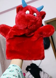 Red Hand Puppet Satan Doll