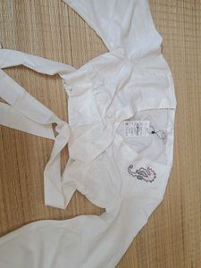 White Embroidered Top