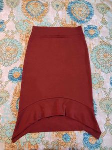 Office Short Skirt Women's Checked Fishtail Pocket