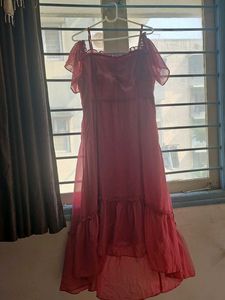 Pink/Mauve Ruffled Dress