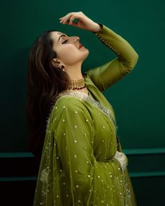 Anarkali Kurti For Mehendi Faction