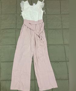 Forever New Rosie Lace Petite Tee Jumpsuit