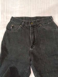 Vintage Black Wash Denim Jeans