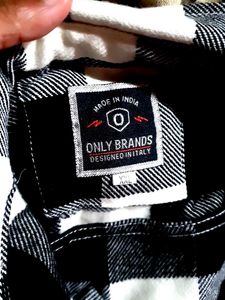 Woolen Check Pattern Shirt Brand New