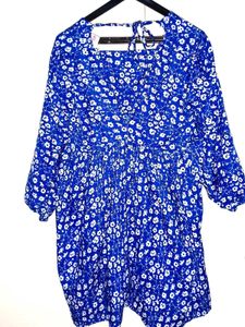 Floral Blue Dress