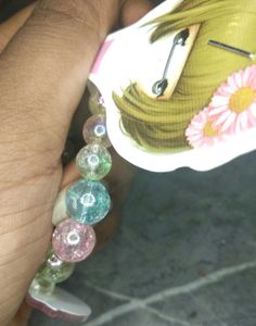 Crystal Pearl Hand Bracelet For Women And Kid&#39;s