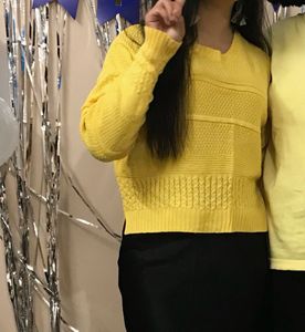 Yellow Knit Sweater