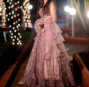 Wedding Outfit | Indo western | Skirt Blouse &amp; dup