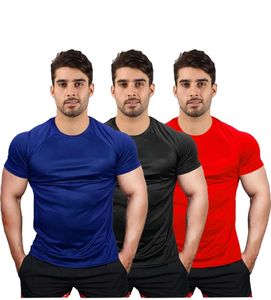 Men Solid Round Neck T shirt Pack Of 3