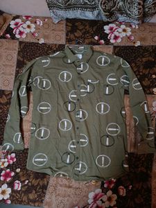 Olive Green Casual Shirt