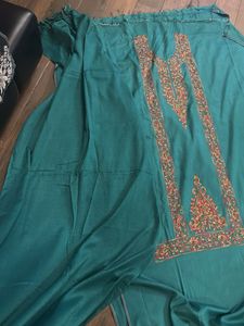 Embroidered Dress Material with some stains