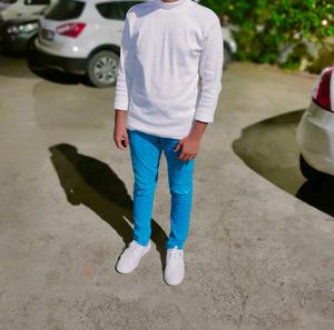 White Turtleneck T-Shirt