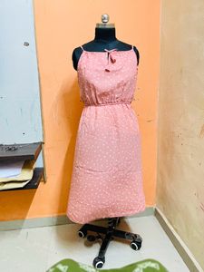 Pink Dress Polka Dot Xl Size