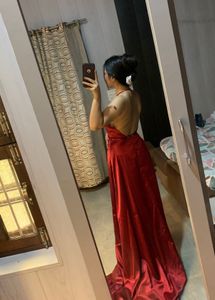 Pretty Satin Party Slit Dress🎀❤️💗