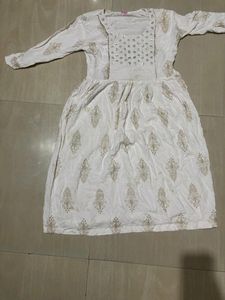 White Kurta Anarkali
