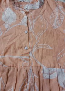 Peach Floral Top