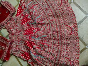 Red Embroidered Lehenga Choli