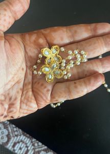 Pearl &amp; Crystal Hand Chain