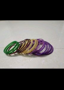 Metal &amp; Clay Bangles Combo