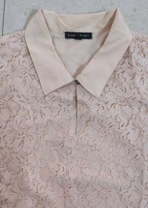 Elegant Lace Collared Dress