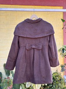 Chic Ruffled Collar Girls Coat